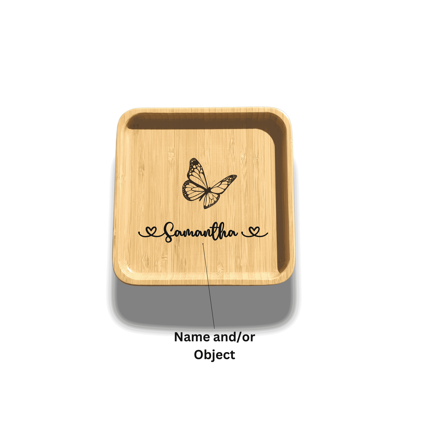 Bamboo Animal Suction Plate - Personalized