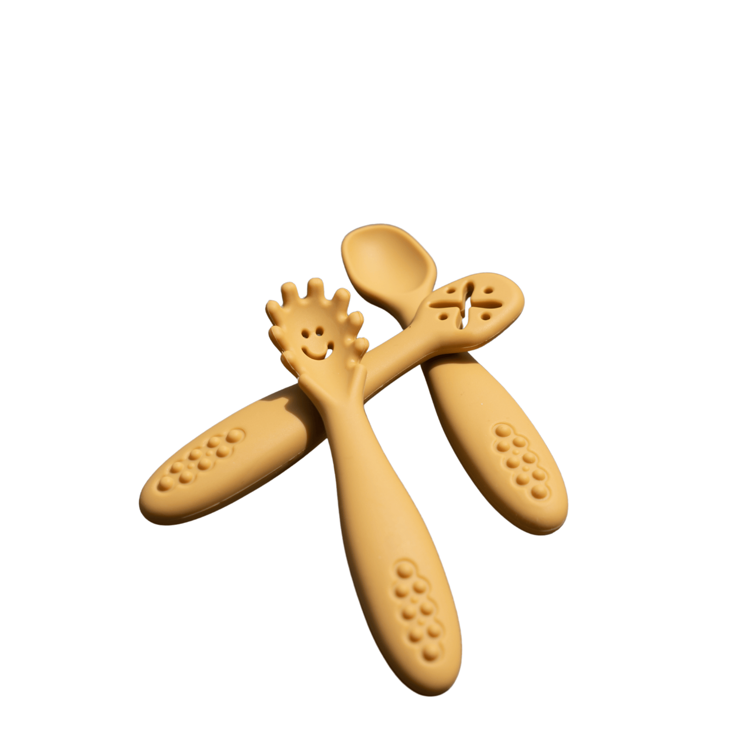 Silicone Baby 3-Pc Utensil Set