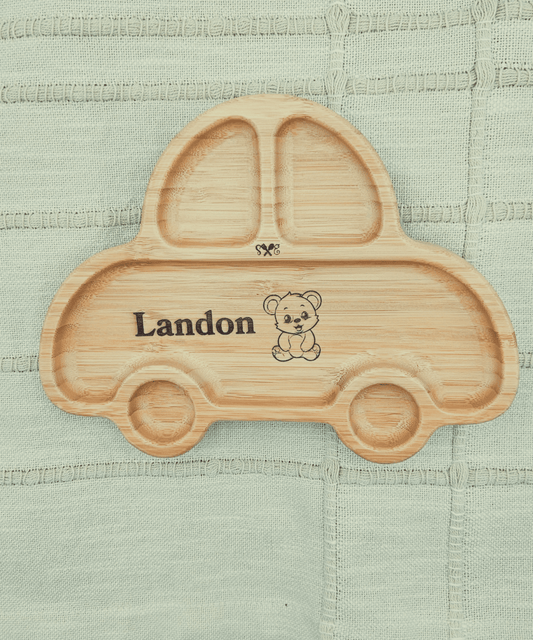 Personalized Baby Bamboo Car Plate