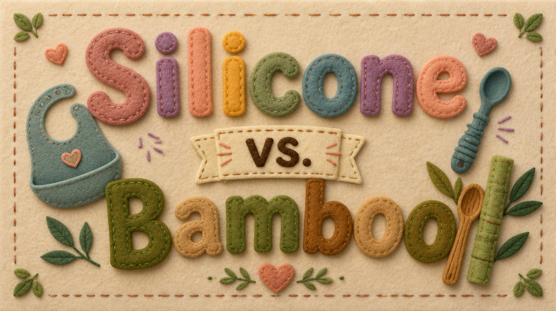 Silicone vs bamboo baby dishes comparison — safe eco-friendly feeding sets for babies and toddlers