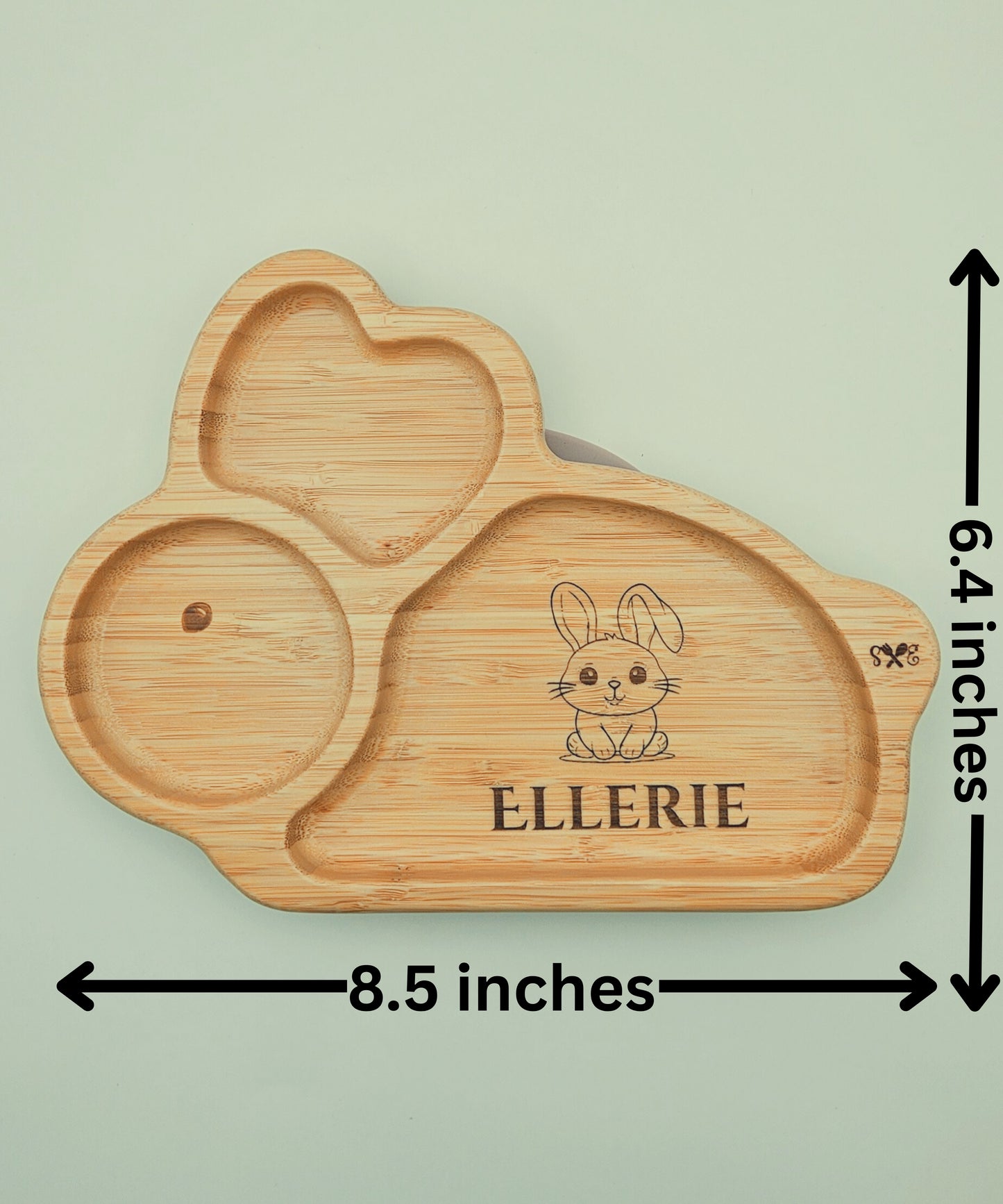 Personalized Bamboo Plate