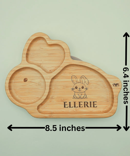 Personalized Bamboo Plate