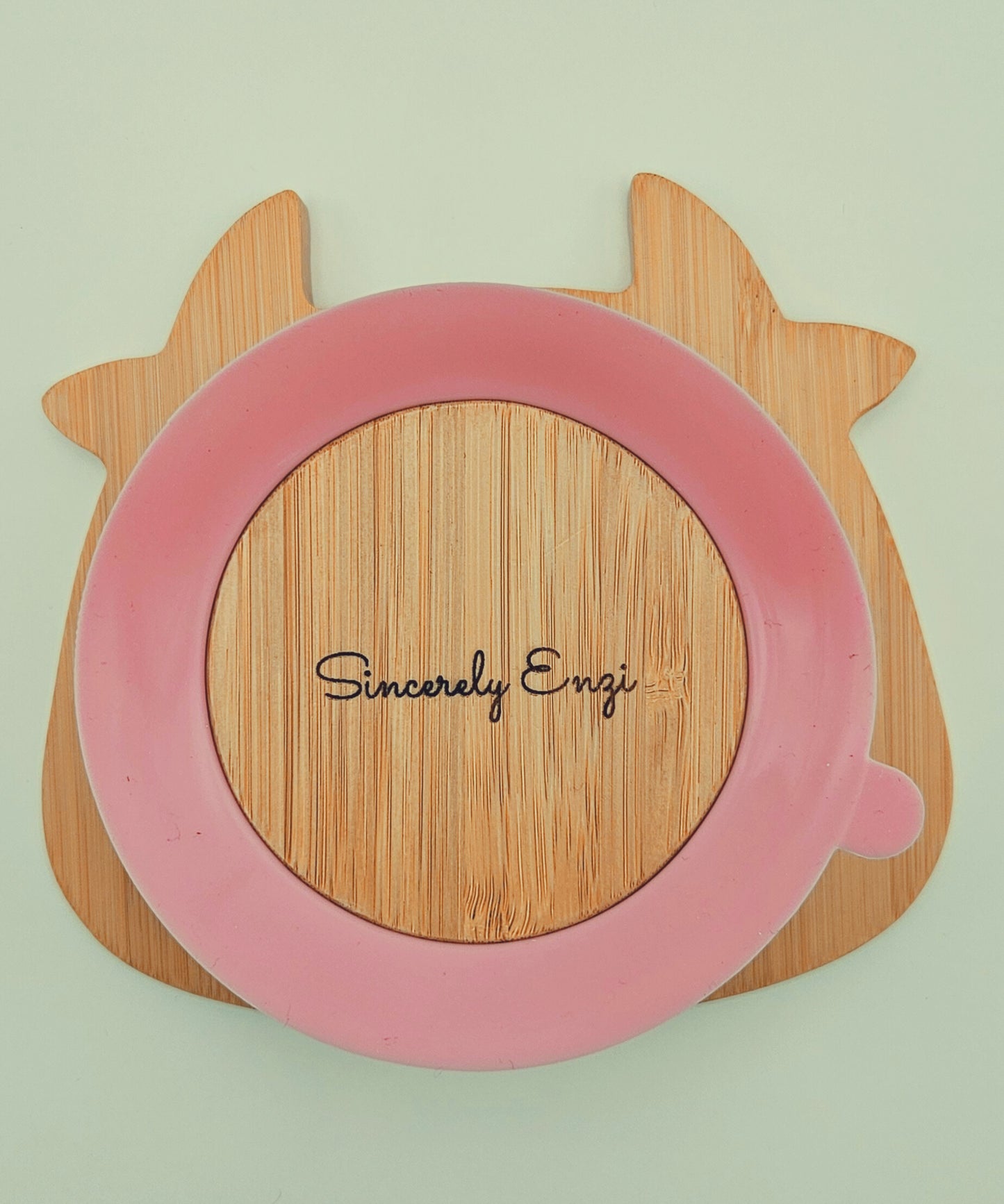 Personalized Bamboo Bowl with Utensils