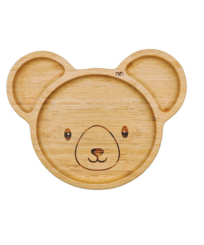 Personalized Bamboo Bear Suction Plate