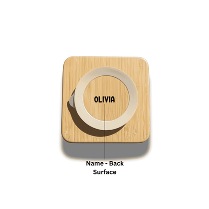Bamboo Animal Suction Plate - Personalized