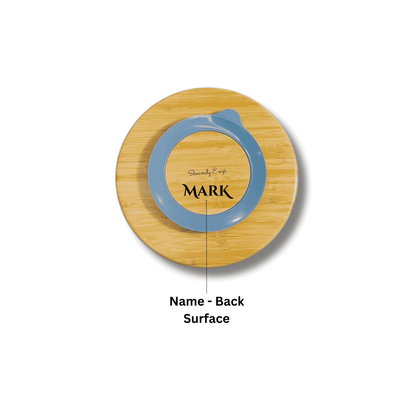 Bamboo Animal Suction Plate - Personalized