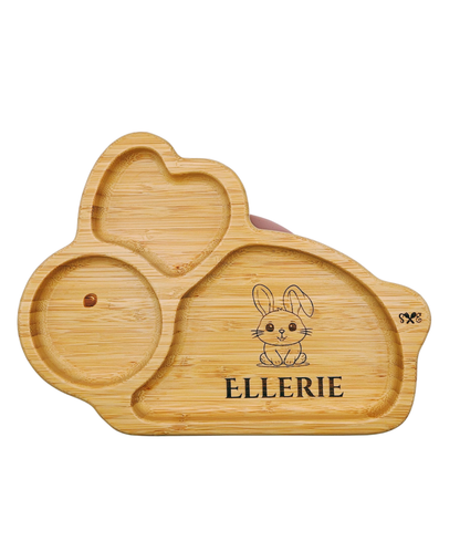Personalized Bamboo Plate