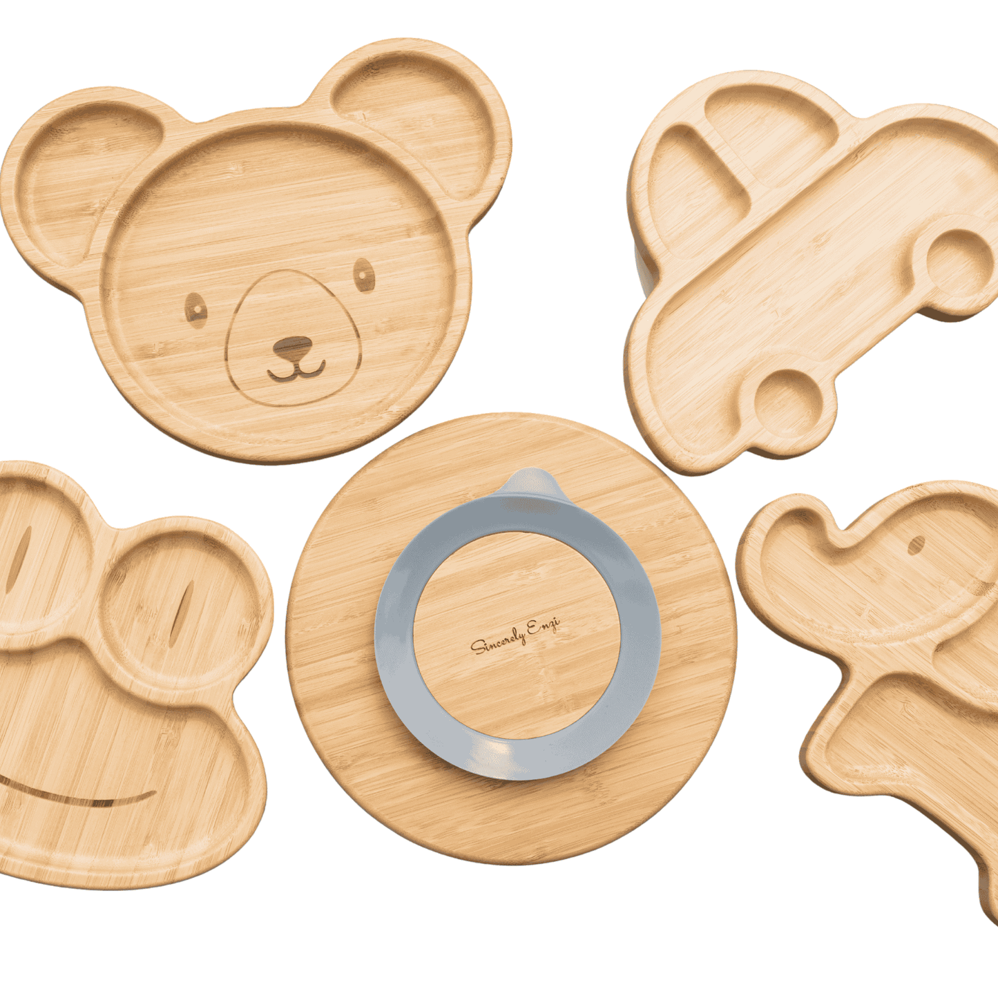 Bamboo Animal Suction Plate