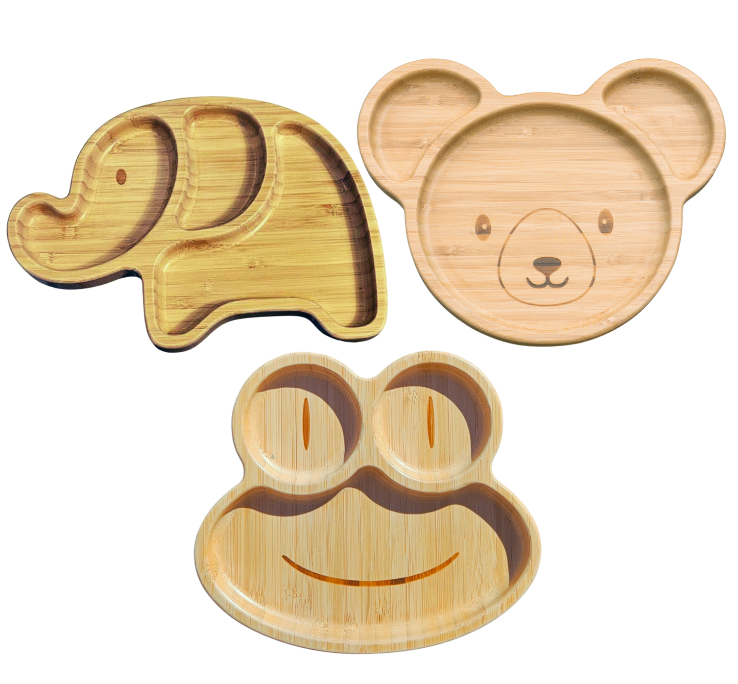 Bamboo 3-Plate Set
