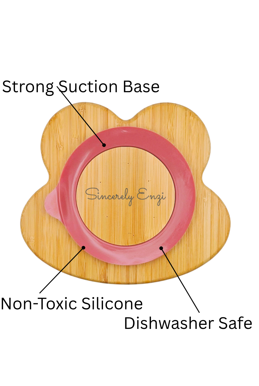 Personalized Bamboo Frog Plate