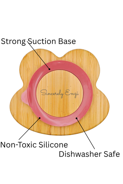 Personalized Bamboo Frog Plate
