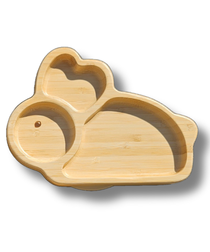 Personalized Baby Bamboo Bunny Plate
