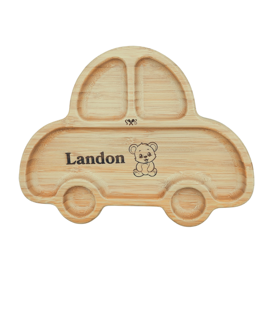 Personalized Baby Bamboo Car Plate