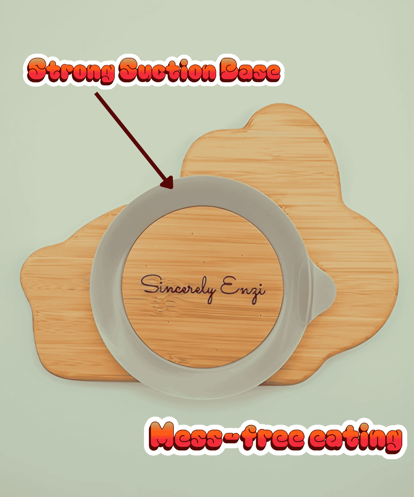 Personalized Bamboo Plate