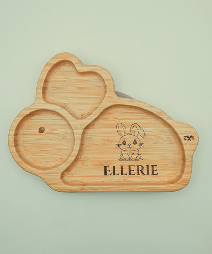 Personalized Bamboo Plate