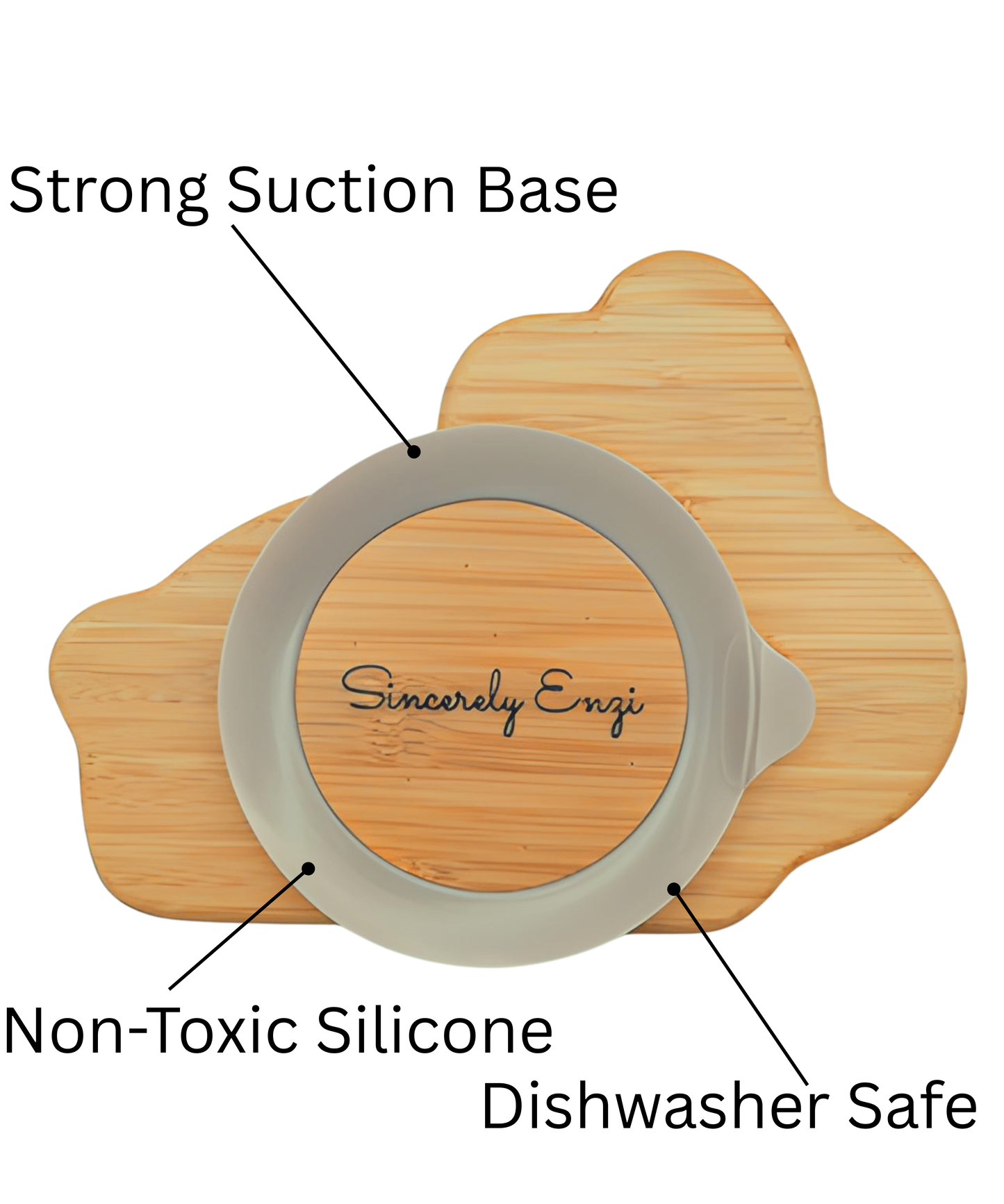 Personalized Bamboo Plate