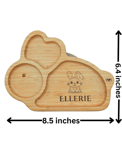 Personalized Bamboo Plate
