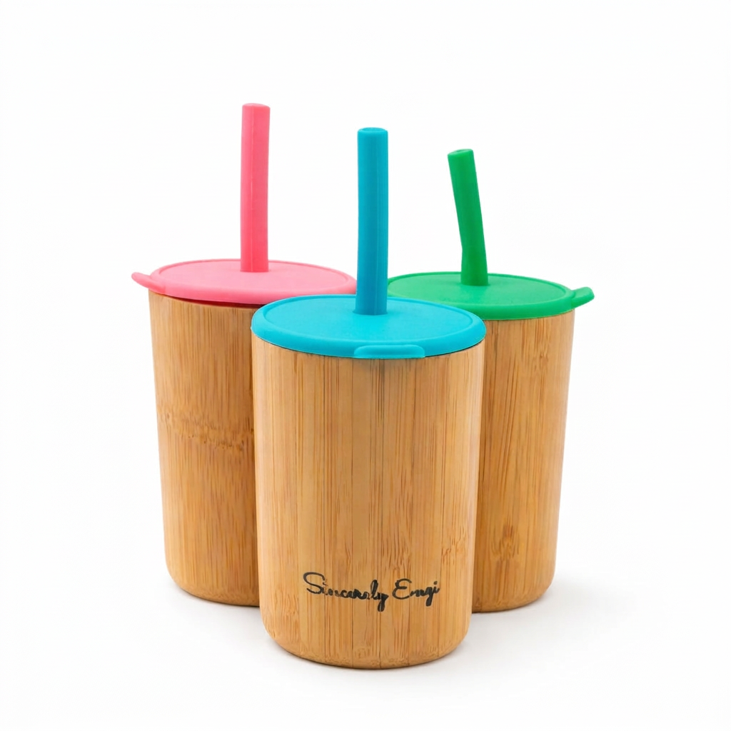 Bamboo sippy cup group