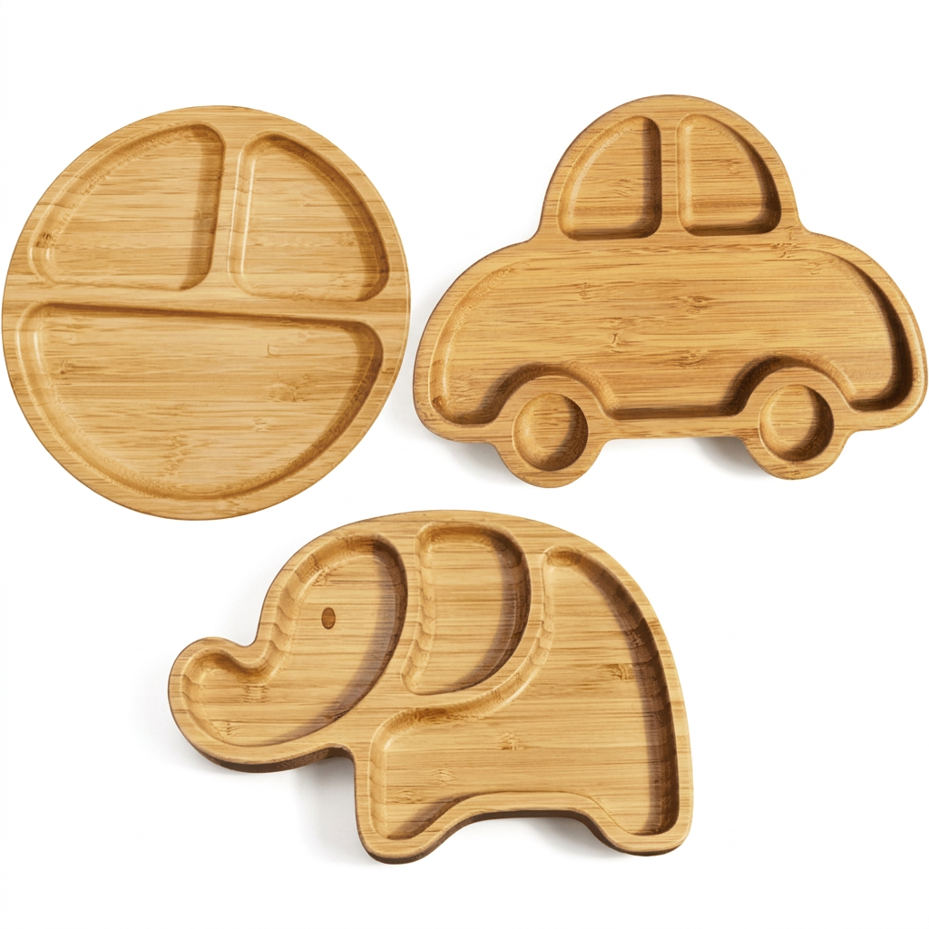 Round car and elephant set