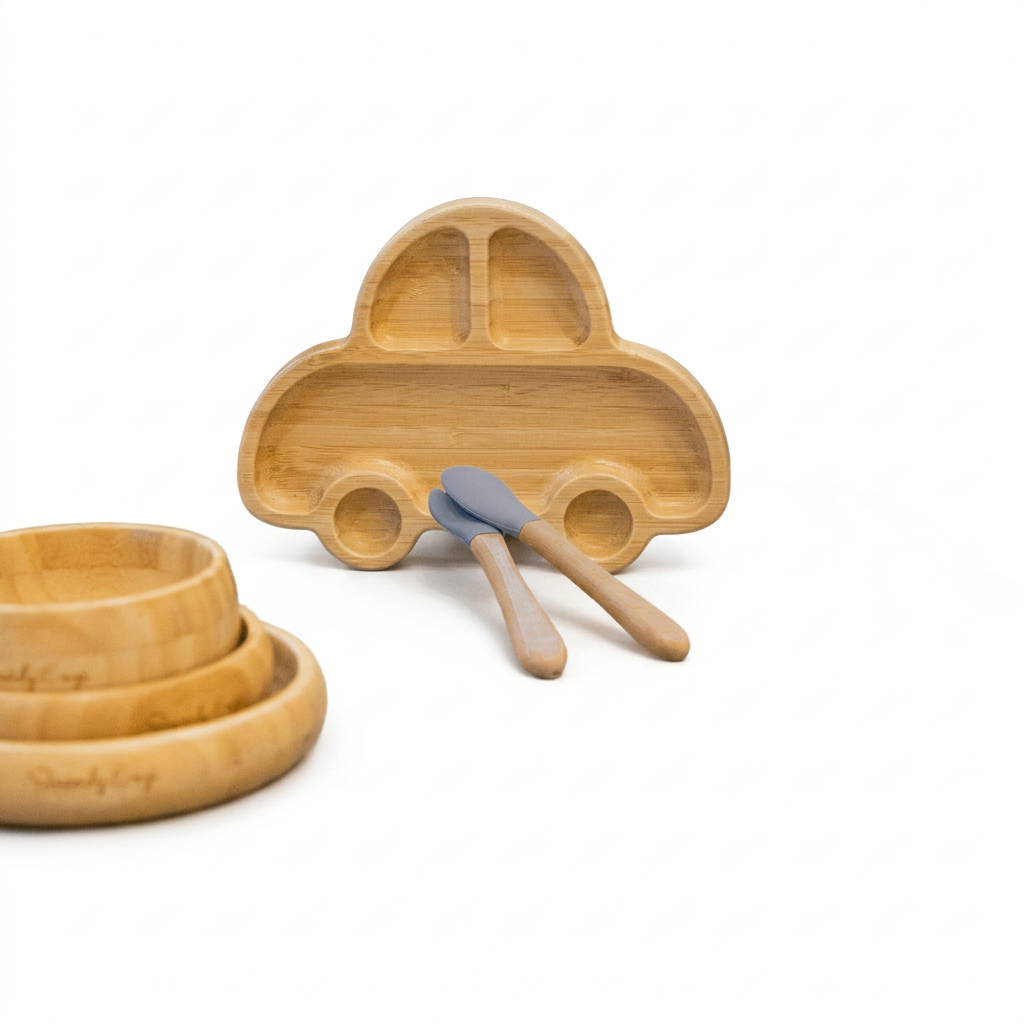 Vehicle bundle with gray-blue utensils