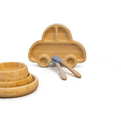Vehicle bundle with gray-blue utensils